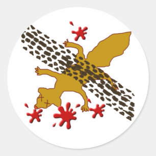 Sticker Rond Earl L'Écureuil Mort