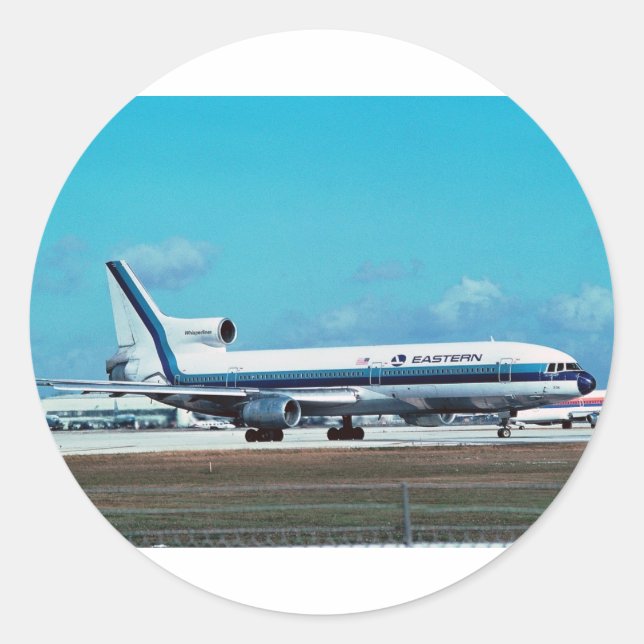 Sticker Rond EASTERN AIRLINES Lockheed L-1011 "Whisperliner" (Devant)