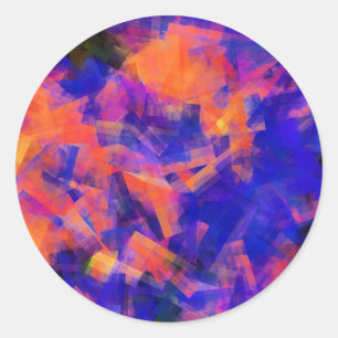 STICKER ROND EAU ABSTRAITE 1