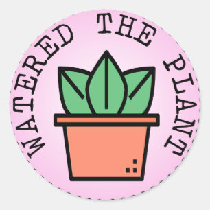 Sticker Rond Eau le Plante (Adulting Merit Badge)