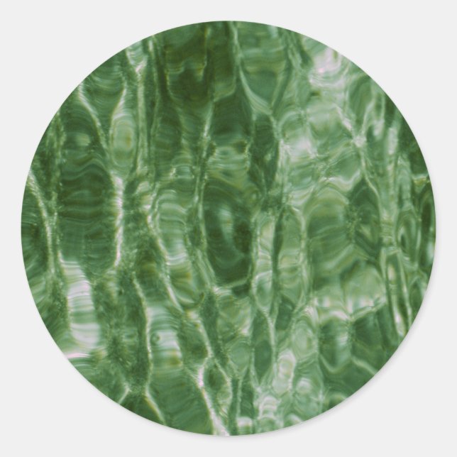 Sticker Rond Eau verte (Devant)