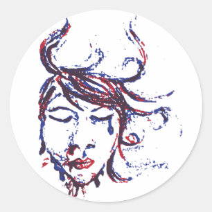 Sticker Rond eaux sombres