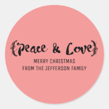 Ebony Elegant Sketted Paix & Amour Vacances