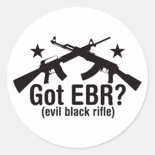 Sticker Rond EBR obtenu ? AR15 et AK47