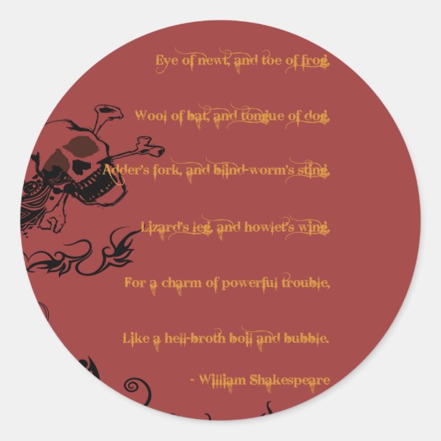 Sticker Rond Ébullition et problèmes (Devant)