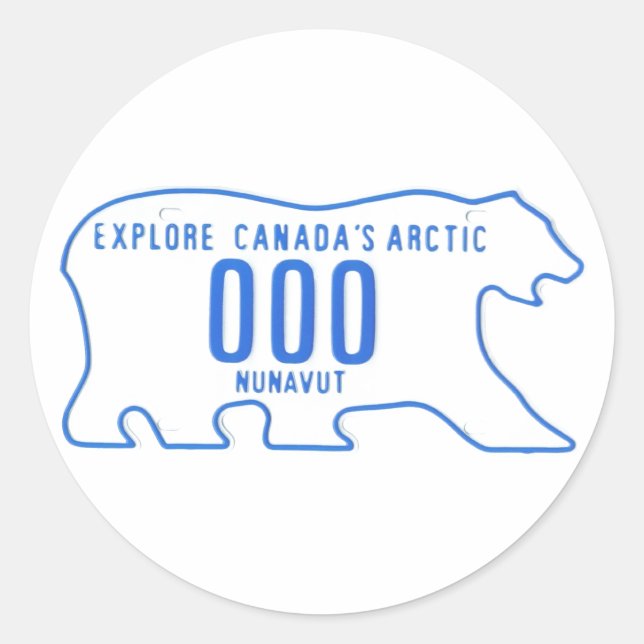 Sticker Rond échantillon NU (Devant)