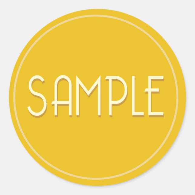 Sticker Rond ÉCHANTILLON pour produits (Devant)