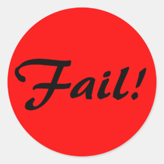 Sticker Rond Échec !