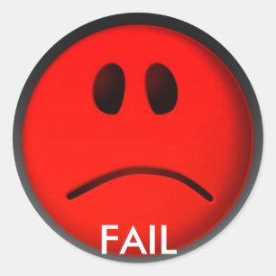 STICKER ROND ÉCHOUER