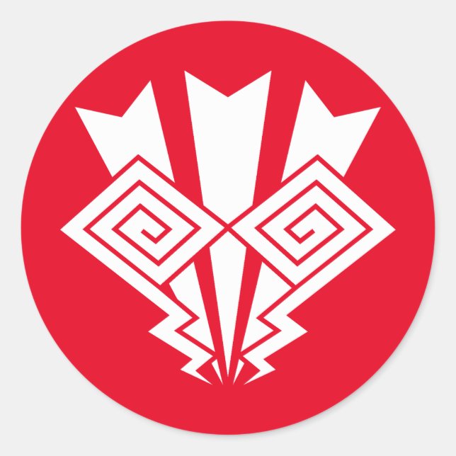 Sticker Rond Éclair tonnerre (Devant)