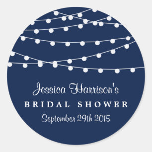 Sticker Rond Éclairage À Chaîne Moderne Sur Fête des mariées Bl