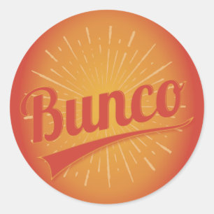 Sticker Rond Éclat de Bunco