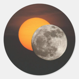 Sticker Rond Éclipse