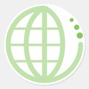 Sticker Rond eco earth