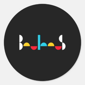 Sticker Rond École Bauhaus 1919 1933