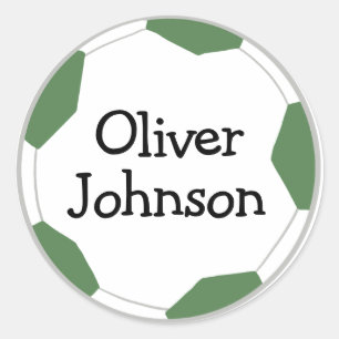 Sticker Rond École de football personnalisée Nom