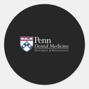 Sticker Rond École De Médecine Dentaire De Penn Quakers