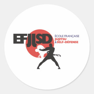 Sticker Rond Ecole Française de JuJitsu et Self-Défense