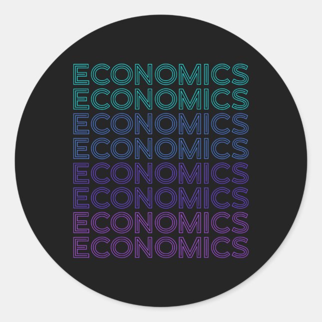 Sticker Rond Economiste (Devant)