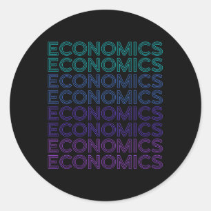 Sticker Rond Economiste