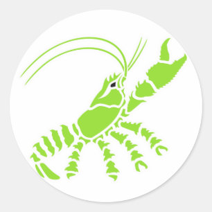 Sticker Rond écrevisse