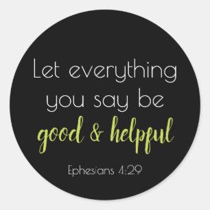 Sticker Rond Écriture bonne et utile