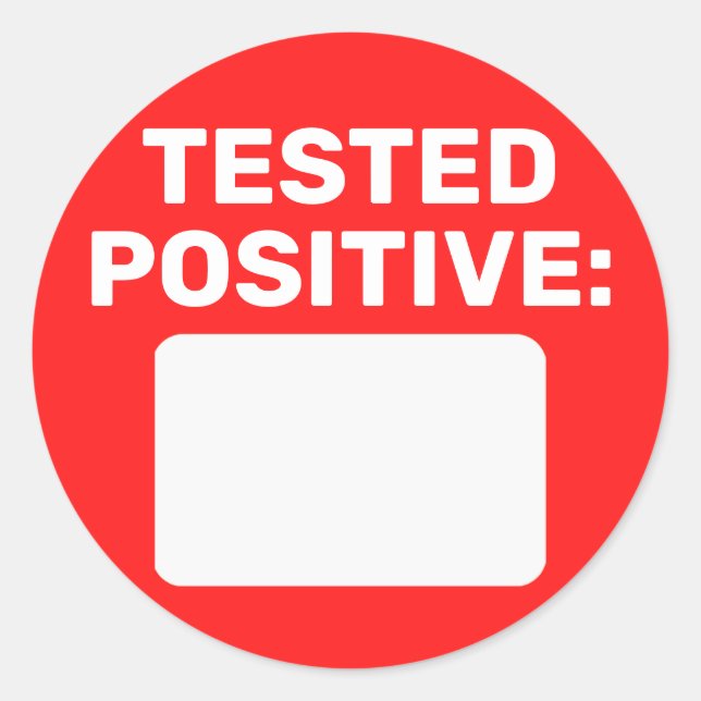 Sticker Rond Écriture positive de la vidéo (Devant)