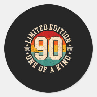 Sticker Rond édition limitée 90 ans vintage 1936 90ème