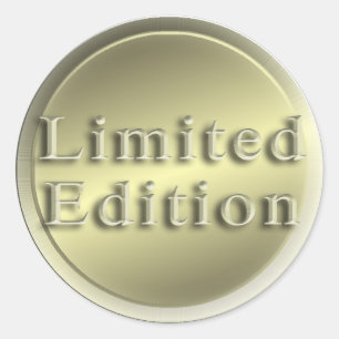 Sticker Rond Édition limitée. Or