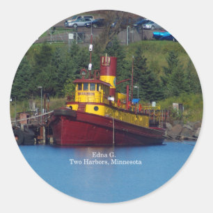 Sticker Rond Edna G.autocollant