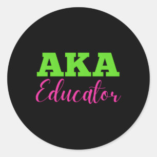 Sticker Rond Éducateur Aka