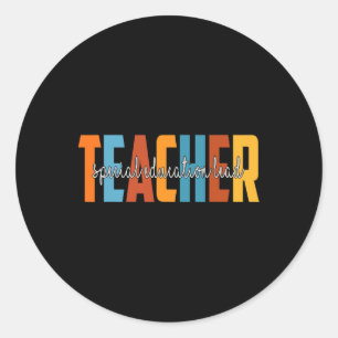 Sticker Rond Éducation Spéciale Enseignant Principal Automne Am