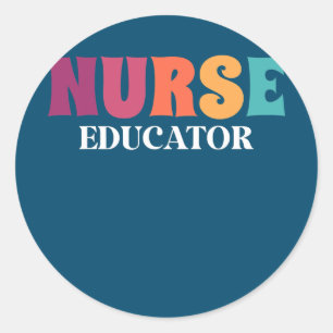 Sticker Rond Éducatrice en soins infirmiers diplômée École de s