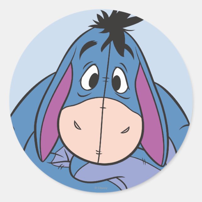 Sticker Rond Eeyore 10 (Devant)