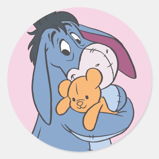 Sticker Rond Eeyore 8 (Devant)