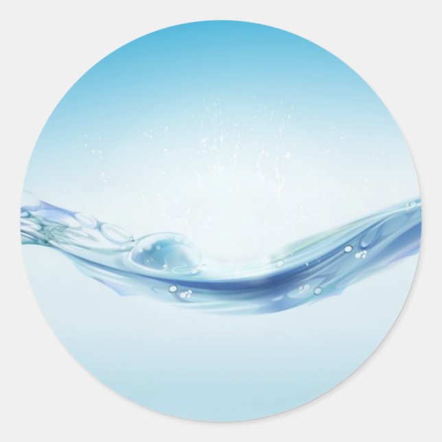 Sticker Rond Effet Onde (Devant)