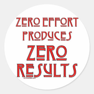 Sticker Rond Effort zéro...