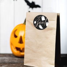 Éffrayant Boo ! Halloween fantôme et chauves-souri