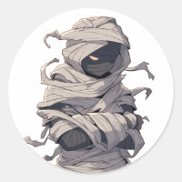 Éffrayant Halloween égyptienne maman bras croisés