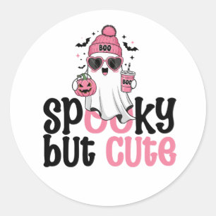 Sticker Rond Effrayant Mais Mignon