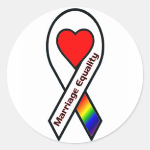 Sticker Rond Égalité de mariage