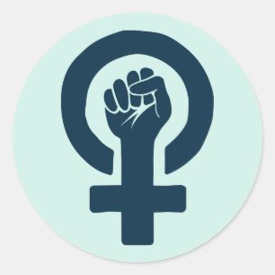 Sticker Rond Égalité des droits des femmes