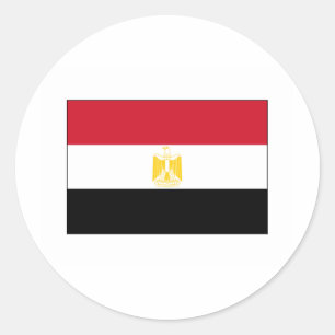 Sticker Rond Egypt FLAG International