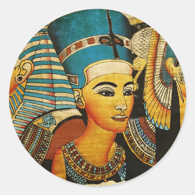 Sticker Rond Égypte ancienne 3 (Devant)