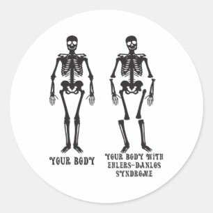 Sticker Rond Ehlers - Votre Corps Avec Ehlers Syndrome Danlos A