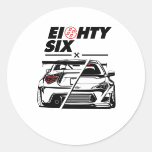 Sticker Rond Eighty Six