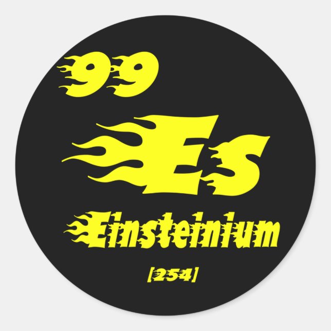 Sticker Rond Einsteinium (Devant)
