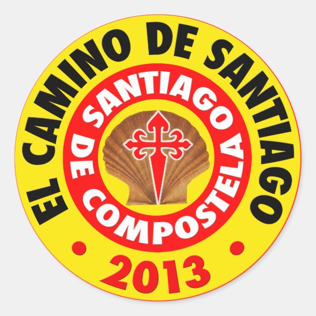 Sticker Rond El Camino De Santiago 2013 (Devant)