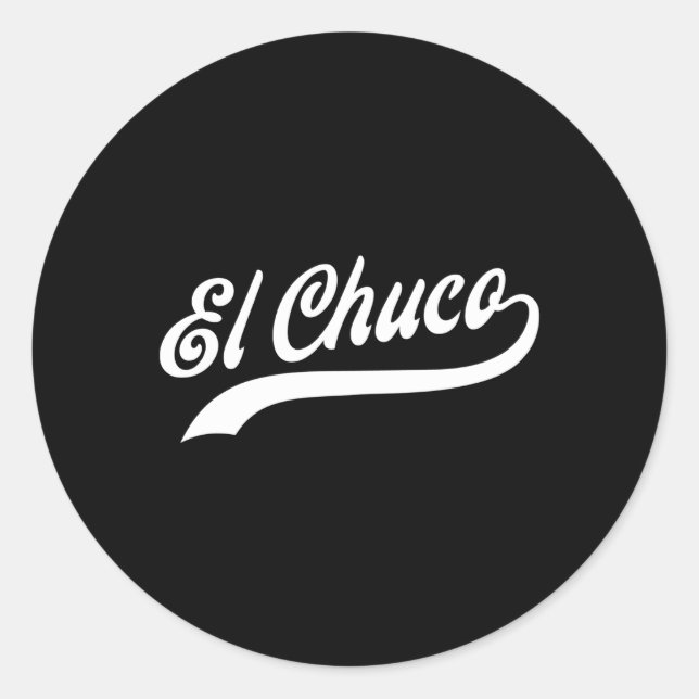Sticker Rond El Chuco El Paso Baseball Tx (Devant)