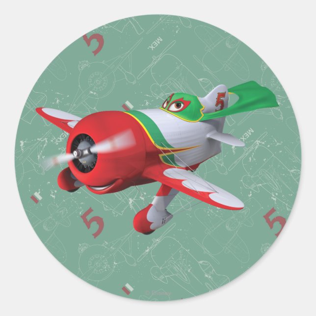 Sticker Rond El Chupacabra 1 (Devant)